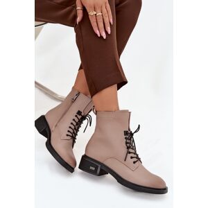 Botine Femei din Piele Naturală cu Toc Jos Izolate Vinceza 39955 Bej 37 Botine Femei din Piele Naturală cu Toc Jos Izolate Vinceza 39955 Bej 37