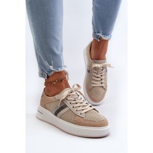 S.Barski Adidasi din piele naturala D&A; LR110 bej 40 S.Barski Adidasi din piele naturala D&A; LR110 bej 40