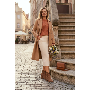 Botine Dama cu model perforat din nubuc natural pe toc Zazoo 3690 Maro 35 Botine Dama cu model perforat din nubuc natural pe toc Zazoo 3690 Maro 35