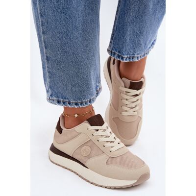 Big Star Shoes Adidași Dama Cu Platformă Big Star TT274275 Bej 37 Big Star Shoes Adidași Dama Cu Platformă Big Star TT274275 Bej 37