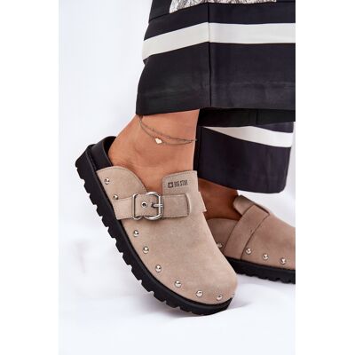 Big Star Shoes Papuci Din Suede Femei Pe Platformă Big Star RR274A376 Bej 36 Big Star Shoes Papuci Din Suede Femei Pe Platformă Big Star RR274A376 Bej 36
