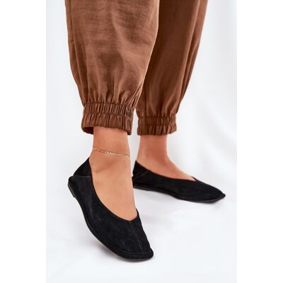 Big Star Shoes Balerini Din Suede Femei Big Star RR274080 Negri 40 Big Star Shoes Balerini Din Suede Femei Big Star RR274080 Negri 40
