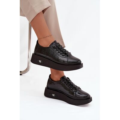 Pantofi din piele lucioasă pentru femei cu platforma Artiker 57C2041 Negru 40 Pantofi din piele lucioasă pentru femei cu platforma Artiker 57C2041 Negru 40
