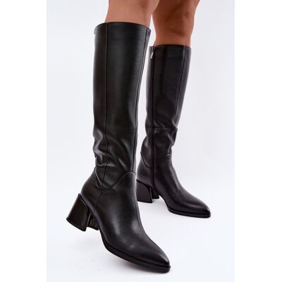Botine din piele izolate pentru femei D&A; JC62-1069 Negre 40 Botine din piele izolate pentru femei D&A; JC62-1069 Negre 40
