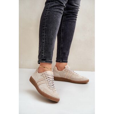 Adidasi din suede femei bej Zazoo N1068 40 Adidasi din suede femei bej Zazoo N1068 40