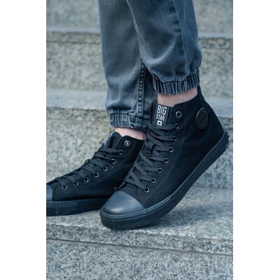 Big Star Shoes Men's Classic High Sneakers Big Star FF174550 Negru 40 Big Star Shoes Men's Classic High Sneakers Big Star FF174550 Negru 40