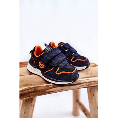 Big Star Shoes Pantofi sport pentru copii cu sistem de spumă de memorie velcro mare Star KK374183 Navy Blue 27 Big Star Shoes Pantofi sport pentru copii cu sistem de spumă de memorie velcro mare Star KK374183 Navy Blue 27