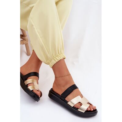Boto Sandale din piele pentru femei cu velcro Aur Lemela 39 Boto Sandale din piele pentru femei cu velcro Aur Lemela 39