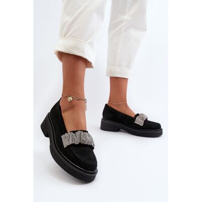 Zazoo 3419 Mocasini de dama din catifea Negri 39 Zazoo 3419 Mocasini de dama din catifea Negri 39