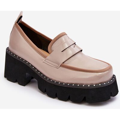 S.Barski Mocasini din piele femei D&A; MR870-32 bej 39 S.Barski Mocasini din piele femei D&A; MR870-32 bej 39