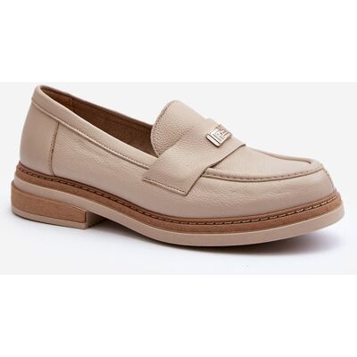 Zazoo 20165 Mocasini din piele pentru femei bej 39 Zazoo 20165 Mocasini din piele pentru femei bej 39