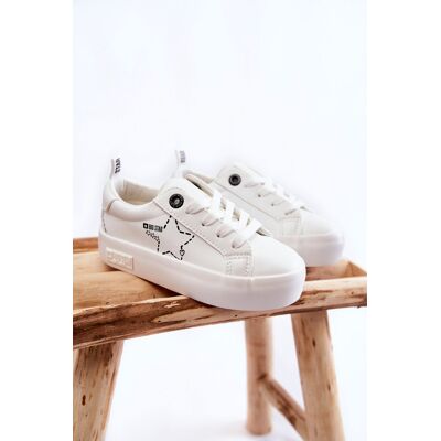 Big Star Shoes Pantofi sport pentru copii Lace-up Big Star KK374222 White 33 Big Star Shoes Pantofi sport pentru copii Lace-up Big Star KK374222 White 33