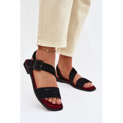 Big Star Shoes Sandale Femei Din Velur Big Star TT274490 Negru 38 Big Star Shoes Sandale Femei Din Velur Big Star TT274490 Negru 38