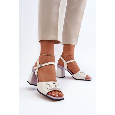 S.Barski Sandale elegante alb D&A; MR38-156 39 S.Barski Sandale elegante alb D&A; MR38-156 39