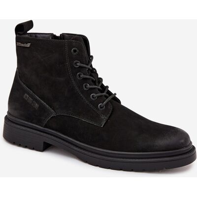 Big Star Shoes Botine Din Piele Izolate Pentru Bărbați Cu Fermuar Big Star OO174148 Negre 43 Big Star Shoes Botine Din Piele Izolate Pentru Bărbați Cu Fermuar Big Star OO174148 Negre 43