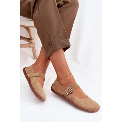 Balerini Barefoot din nubuk natural Zazoo 316 bej 41 Balerini Barefoot din nubuk natural Zazoo 316 bej 41