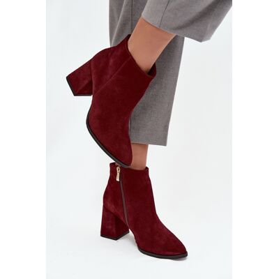 Botine Femei Cu Toc Cu Detaliu Auriu Ciocolată Zazoo 3128 38 Botine Femei Cu Toc Cu Detaliu Auriu Ciocolată Zazoo 3128 38