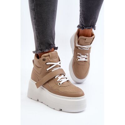Zazoo 3450 Adidasi dama din piele Bej 40 Zazoo 3450 Adidasi dama din piele Bej 40