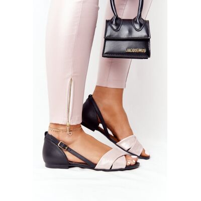 Sandale metalice din piele Maciejka 04614-15 roz-negru 40 Sandale metalice din piele Maciejka 04614-15 roz-negru 40