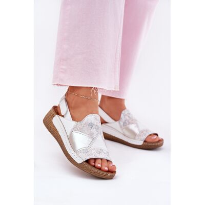 Sandale Din Piele Pentru Femei Cu Toc Înalt Și Împletitură Maciejka L7067-11 Albe 37 Sandale Din Piele Pentru Femei Cu Toc Înalt Și Împletitură Maciejka L7067-11 Albe 37