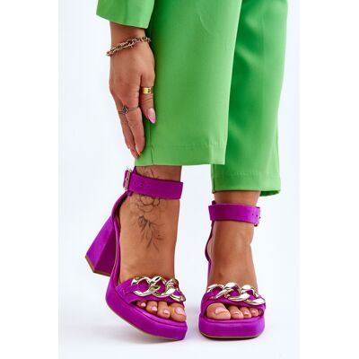 Boto Sandale din piele intoarsa Lewski 3207 Fuchsia 40 Boto Sandale din piele intoarsa Lewski 3207 Fuchsia 40