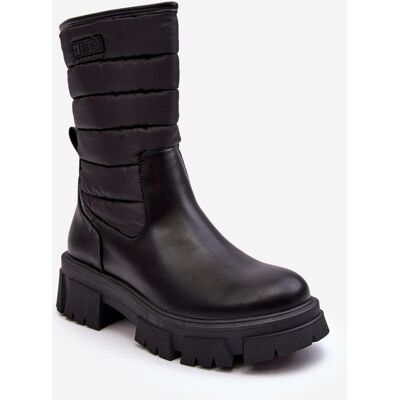 Big Star Shoes Cizme de zăpadă cu căptușeală cu fermoar, negru, negru mm274068, stea mare 36 Big Star Shoes Cizme de zăpadă cu căptușeală cu fermoar, negru, negru mm274068, stea mare 36