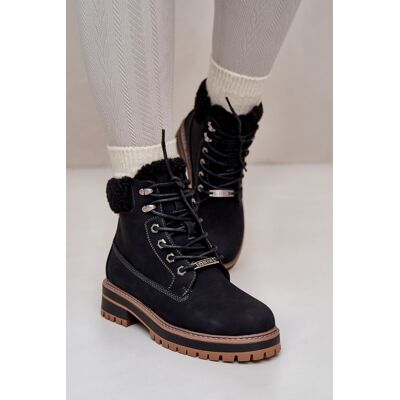 Big Star Shoes Bocanci Călduroși pentru Femei Big Star OO274A287 Negri 38 Big Star Shoes Bocanci Călduroși pentru Femei Big Star OO274A287 Negri 38
