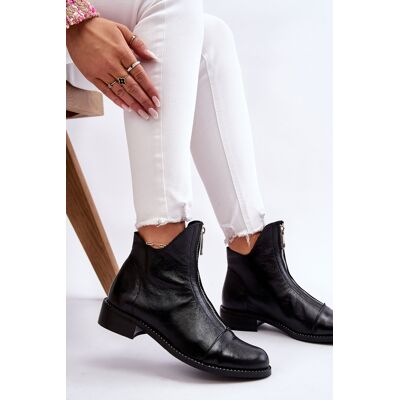 Zazoo Cizme cu fermoar din piele Nicole 2785/037 Negru 35 Zazoo Cizme cu fermoar din piele Nicole 2785/037 Negru 35