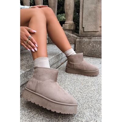 Big Star Shoes Ghete de zăpadă cu platformă Big Star UU274224 Bej 41 Big Star Shoes Ghete de zăpadă cu platformă Big Star UU274224 Bej 41