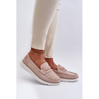Mocasini de catifea cu platforma Sergio Leone SP012 Bej 40 Mocasini de catifea cu platforma Sergio Leone SP012 Bej 40