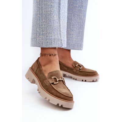 S.Barski Mocasini din piele cu decorațiune D&A; TW117 maro 41 S.Barski Mocasini din piele cu decorațiune D&A; TW117 maro 41