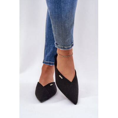 Big Star Shoes Papuci De Damă Cu Vârfuri Ascuțite Big Star RR274210 Negri 40 Big Star Shoes Papuci De Damă Cu Vârfuri Ascuțite Big Star RR274210 Negri 40