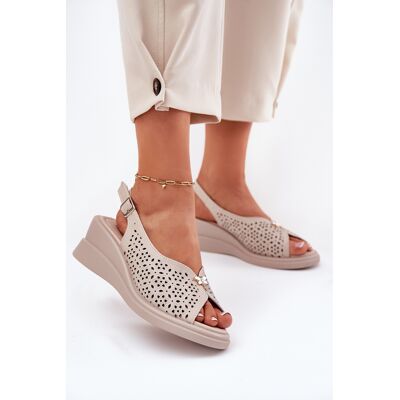 Sandalete Din Piele Pentru Femei Pe Toc Vinceza 41476 Bej 37 Sandalete Din Piele Pentru Femei Pe Toc Vinceza 41476 Bej 37
