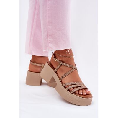 Sandale din piele pentru femei Maciejka 06990-25 aurii 41 Sandale din piele pentru femei Maciejka 06990-25 aurii 41
