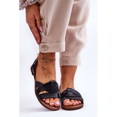 Zazoo 40185 Sandale din piele naturala Negru 37 Zazoo 40185 Sandale din piele naturala Negru 37