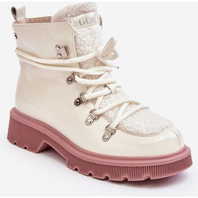 Bocanci femei din piele GOE MM2N4083 White 39 Bocanci femei din piele GOE MM2N4083 White 39