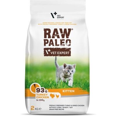 VETEXPERT Raw Paleo Kitten Turkey&Chicken - Hrana pentru pui de pisică VETEXPERT Raw Paleo Kitten Turkey&Chicken - Hrana pentru pui de pisică