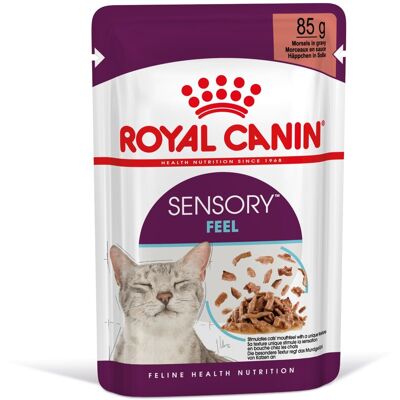 ROYAL CANIN Sensory Feel gravy 24x85 g bucăți de sos pentru pisici adulte pentru a stimula percepția texturii ROYAL CANIN Sensory Feel gravy 24x85 g bucăți de sos pentru pisici adulte pentru a stimula percepția texturii