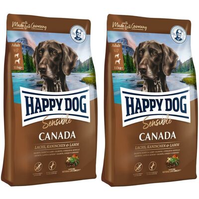 HAPPY DOG Supreme Canada iepure, miel si somon 8 kg(2 x 4 kg) hrana uscata caini cu nevoi energetice ridicate HAPPY DOG Supreme Canada iepure, miel si somon 8 kg(2 x 4 kg) hrana uscata caini cu nevoi energetice ridicate
