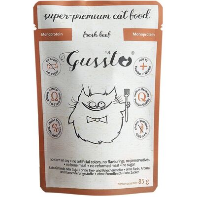 GUSSTO Mâncare umedă pentru pisici - 24x85g - Fără cereale GUSSTO Mâncare umedă pentru pisici - 24x85g - Fără cereale