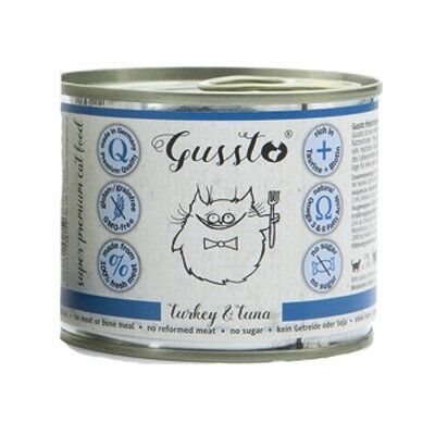GUSSTO Cat Fresh Curcan & Ton - Mâncare umedă pentru pisici GUSSTO Cat Fresh Curcan & Ton - Mâncare umedă pentru pisici