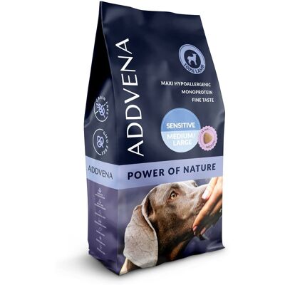 ADDVENA Power of Nature Sensitive medium&large 10 kg miel, hrana caini sensibili talie medie si mare ADDVENA Power of Nature Sensitive medium&large 10 kg miel, hrana caini sensibili talie medie si mare