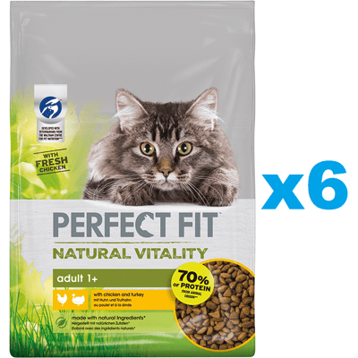 Hrana pentru pisici Perfect Fit Natural Vitality - Sprijin muscular & Conținut ridicat de proteine Hrana pentru pisici Perfect Fit Natural Vitality - Sprijin muscular & Conținut ridicat de proteine