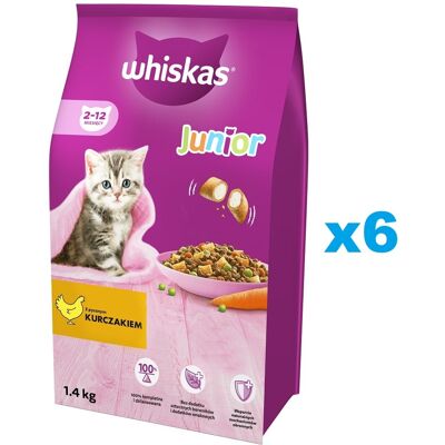 WHISKAS Junior 6x1,4 kg - Hrana pentru pisici WHISKAS Junior 6x1,4 kg - Hrana pentru pisici