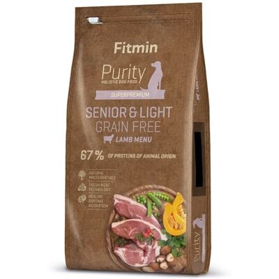 FITMIN Dog Purity Grain Free Senior & Light cu miel 12 kg hrană câini seniori și câini supraponderali FITMIN Dog Purity Grain Free Senior & Light cu miel 12 kg hrană câini seniori și câini supraponderali