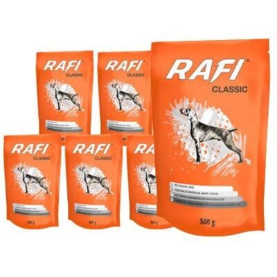 DOLINA NOTECI Rafi Classic Hrana umeda caine, fara cereale 40x500 g DOLINA NOTECI Rafi Classic Hrana umeda caine, fara cereale 40x500 g
