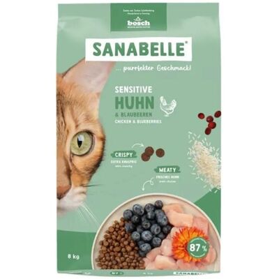 SANABELLE Sensitive hrană pentru pisici cu sistem digestiv sensibil cu pui, 8 kg SANABELLE Sensitive hrană pentru pisici cu sistem digestiv sensibil cu pui, 8 kg
