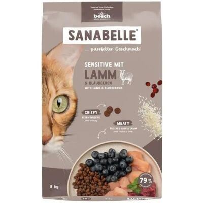 SANABELLE Sensitive hrană pentru pisici cu sistem digestiv sensibil cu miel, 8 kg SANABELLE Sensitive hrană pentru pisici cu sistem digestiv sensibil cu miel, 8 kg