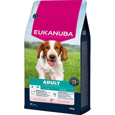 EUKANUBA Adult Small Medium Breeds Salmon & Barley 12 kg hrană uscată pentru câini adulți de talie mică și medie, bogată în somon și orz EUKANUBA Adult Small Medium Breeds Salmon & Barley 12 kg hrană uscată pentru câini adulți de talie mică și medie, bogată în somon și orz