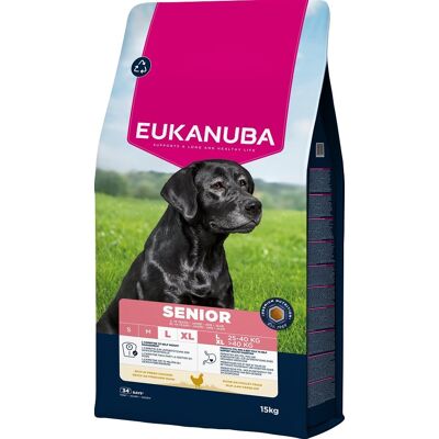 EUKANUBA Senior Large Breeds Chicken 15 kg hrană câine senior talie mare, cu pui EUKANUBA Senior Large Breeds Chicken 15 kg hrană câine senior talie mare, cu pui